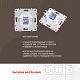 розетка rj45 arte milano 206.45-1.white
