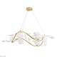 подвесная люстра crystal lux colibri sp6 gold