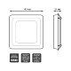встраиваемый светодиодный светильник gauss backlight bubbles bl324