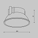 декоративная рамка-отражатель maytoni downlight ring8-10w-rd-w