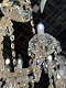 подвесная люстра ilamp diamond 6071-8 gd+cl