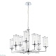 подвесная люстра crystal lux gloria sp9 chrome