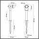 грунтовый светильник odeon light nature stima 6648/6gl3