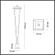 ландшафтный светильник odeon light nature bearitz 6655/12ga3