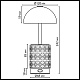 настольная лампа беспроводная odeon light l-vision lulu 5453/3tl