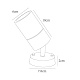 уличный настенный светильник arte lamp mistero a3304al-1wh