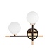 бра lumina deco marsiada ldw 6033n-2 bk+fgd