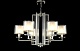 подвесная люстра crystal lux nicolas nicolas sp-pl6 nickel/white