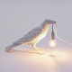 настольная лампа bird white waiting seletti