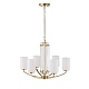 подвесная люстра  st luce опал sl1403.303.06