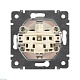 розетка с/з со шторками legrand valena classic 694269