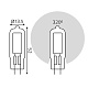 лампа светодиодная gauss g4 5.5w 3000k прозрачная 107807105