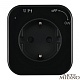 трековая розетка arte milano am-track-sockets 380022ts/es black