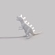 настольная лампа t-rex usb jurassic seletti