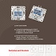 розетка двойная rj45 arte milano 203.45-2.white