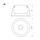встраиваемый светильник arlight ms-harbor-r106-15w warm3000 048274