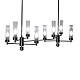 люстра на штанге am group indigo spl8 pearl black