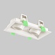 встраиваемый светильник crystal lux clt 069c2 wh
