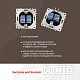 розетка двойная rj45 arte milano 203.45-2.black