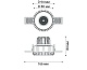 встраиваемый светодиодный светильник italline it08-8021 white 3000k