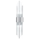 настенный светильник crystal lux atento ap2 chrome/transparente