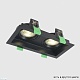 встраиваемый светильник crystal lux clt 068c2 bl
