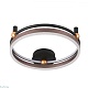 потолочный светодиодный светильник crystal lux fernando pl48w led coffee/black