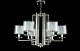 подвесная люстра crystal lux nicolas nicolas sp-pl6 nickel/white