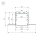 профиль arlight linia32-fantom-2000 anod (алюминий) 049950(1)