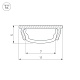 профиль arlight arh-bent-w11-2000 anod 023592