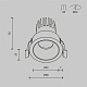 встраиваемый светильник maytoni technical dip hight dl123-10w-4k-w