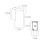 уличный настенный светильник arte lamp torcular a1307al-1bk