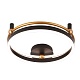 потолочный светильник crystal lux fernando pl48w led black/gold