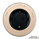 трековая розетка arte milano am-track-sockets 380011ts/es gold