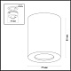потолочный светильник odeon light hightech aquana 3571/1c