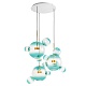 подвесная светодиодная люстра loft it bolle 2027-d3 blue