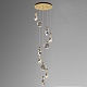 каскадная люстра delight collection colvin mt9176-10h titanium gold